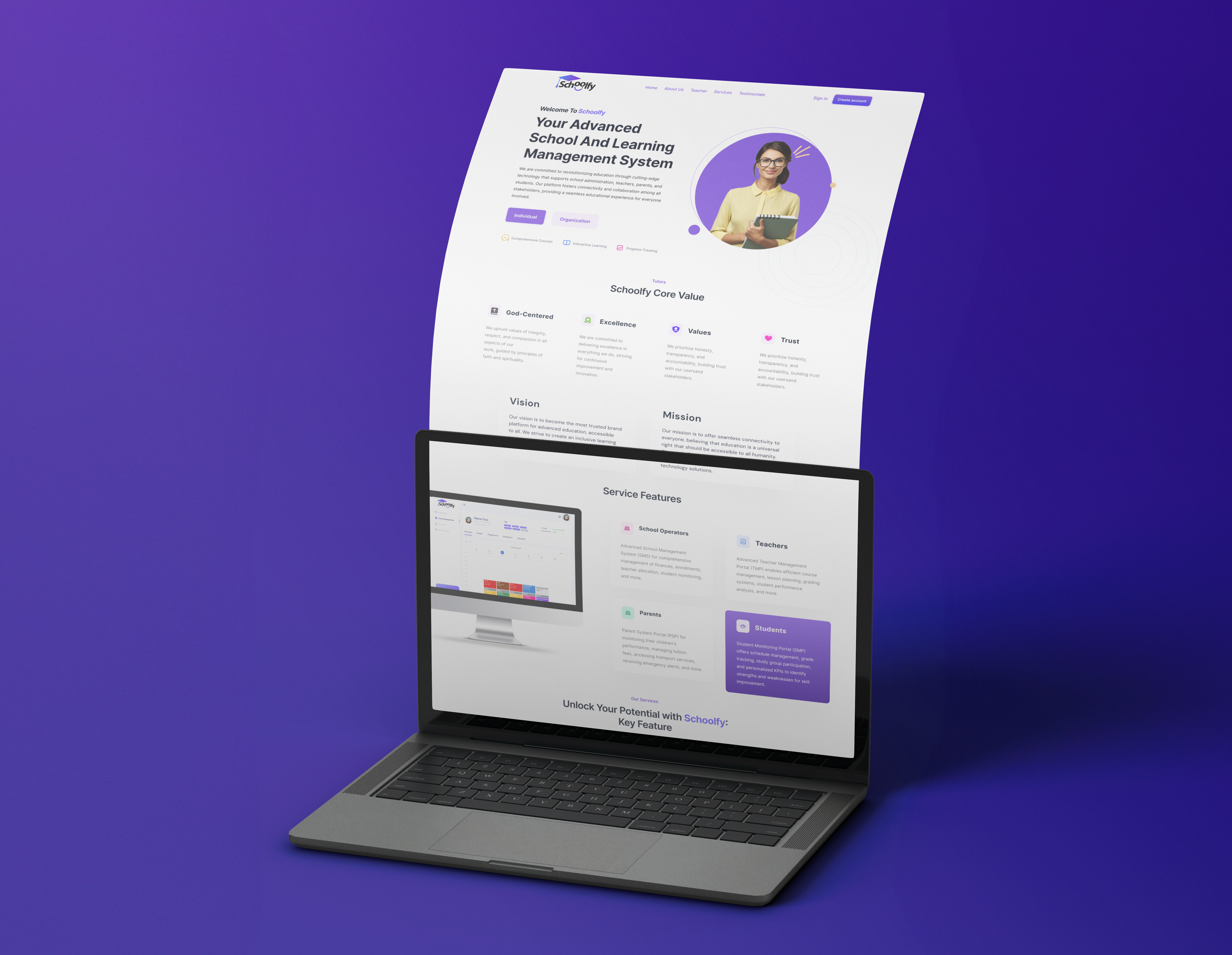 FreEduc/Schoolfy Landingpage